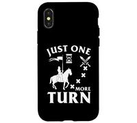 Custodia per iPhone X/XS Retro Video Gioco amante Solo un altro turno