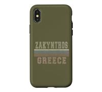 Custodia per iPhone X/XS Retro Zakynthos Grecia