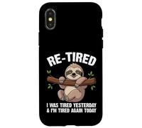 Custodia per iPhone X/XS Ri-stanco ero stanco ieri e stanco di nuovo divertente gioco di parole
