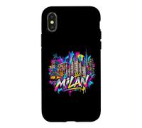 Custodia per iPhone X/XS Ricordo dello skyline della città di Milano - Graffiti