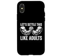 Custodia per iPhone X/XS Risolviamolo come un divertente braccio di ferro da adulti