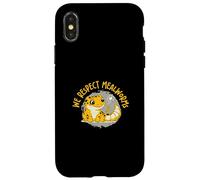 Custodia per iPhone X/XS Rispettiamo i vermi della farina Divertente geco leopardo per un erpetologo