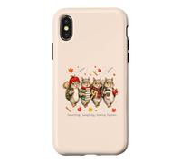 Custodia per iPhone X/XS Ritorno a scuola Squirrel Squad Autunno Autunno esign