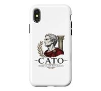Custodia per iPhone X/XS Ritratto del senatore stoico di Catone il Giovane Roma Antica
