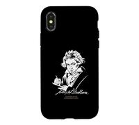 Custodia per iPhone X/XS Ritratto e firma di Ludwig van Beethoven