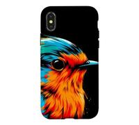 Custodia per iPhone X/XS Robin Stile minimalista e vivace Compleanno