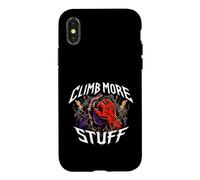 Custodia per iPhone X/XS Rock Climber Bouldering CLIMB MORE STUFF