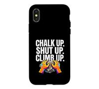 Custodia per iPhone X/XS Rock Climbing Bouldering Chalk Up Climb Hands