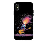 Custodia per iPhone X/XS Rocket Flames - Costume da chitarra per bambini e bambine