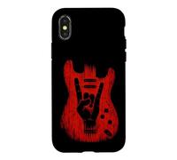 Custodia per iPhone X/XS Rock'n Roll Guitar Lover - Corna a mano Rock On Concert