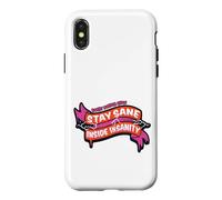 Custodia per iPhone X/XS Rocky Horror Show Stay Sane Inside Insanity Columbia Citazione