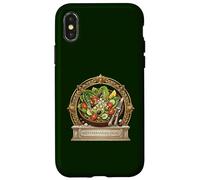 Custodia per iPhone X/XS Romana mediterranea Salad Illustrazione Foodie Design