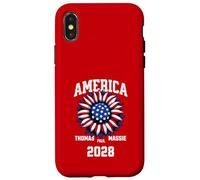 Custodia per iPhone X/XS Ron Paul Thomas Massie Election 2028 President American Flag