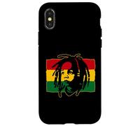 Custodia per iPhone X/XS Roots Reggae Baby Rasta Bandiera Rastafari Leone di Juda