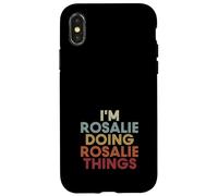 Custodia per iPhone X/XS Rosalie Name Rosalie Personalized Name First Given