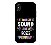 Custodia per iPhone X/XS ROSIE Personalized Women's Gift Custom ROSIE