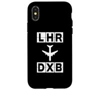 Custodia per iPhone X/XS Rotta aerea LHR per DXB Londra Dubai