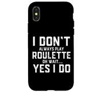 Custodia per iPhone X/XS Roulette Player Funny Gear For People Who Play Roulette Game