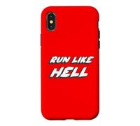 Custodia per iPhone X/XS Run Like Hell | Musica anni '70 anni '80 anni '70