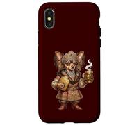 Custodia per iPhone X/XS Russkiy russo giocattolo terrier cagna come oligarca moglie