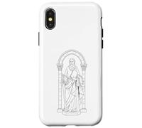 Custodia per iPhone X/XS S. Paul Apostle Vintage Graphic Design for Believers