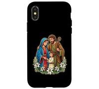 Custodia per iPhone X/XS Sacra Famiglia. Gesù, Vergine Maria E San Giuseppe