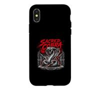 Custodia per iPhone X/XS Sacro Cobra Serpente Tempio Heavymetal Viper