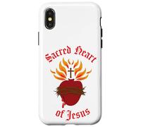 Custodia per iPhone X/XS Sacro Cuore di Gesù Immagine