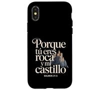 Custodia per iPhone X/XS Salmo 31:3 Spagnolo Bibbia Versi Design