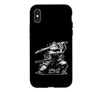 Custodia per iPhone X/XS Samurai Power Slash Guerriero inginocchiato