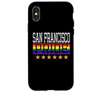 Custodia per iPhone X/XS San Francisco Pride Gay Lesbiche Queer LGBT Bandiera Arcobaleno