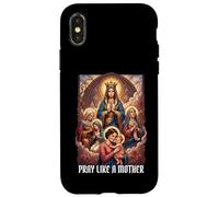 Custodia per iPhone X/XS Santa Cattolica Prega come una Madre Donne Religiose