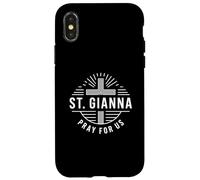 Custodia per iPhone X/XS Santa Gianna Prega Per Noi Santa Patrona Cattolica