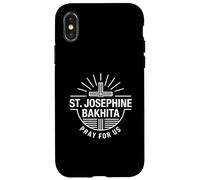 Custodia per iPhone X/XS Santa Giuseppina Bakhita prega per noi patrono cattolico