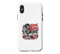 Custodia per iPhone X/XS Santuario contro l'ombra Oni Samurai Epic Anime
