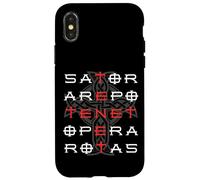 Custodia per iPhone X/XS Sator Arepo Tenet Opera Rotas Christian symbol