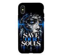 Custodia per iPhone X/XS Save Our Souls - Abbigliamento tecnico in stile techno