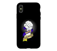 Custodia per iPhone X/XS Save Ukraine - Stop Russia - Stop alla guerra in Ucraina