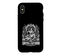 Custodia per iPhone X/XS Savitri e Satyavan Love litigano con l"epica della morte