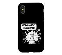 Custodia per iPhone X/XS Scacchi attivati in modalità Eroe Pedone