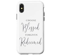 Custodia per iPhone X/XS Scegli il Beato Perdonato Redento Dio Ama Gesù Salva