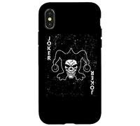 Custodia per iPhone X/XS Scheletro Joker Carta da gioco Gioco d'azzardo Grim Reaper