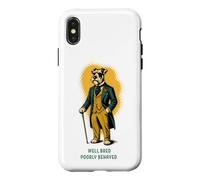 Custodia per iPhone X/XS Schnauzer - Cane divertente ben educato con comportamento cattivo