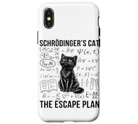 Custodia per iPhone X/XS Schrodinger Cat Escape Plan Meccanica quantistica Fisica
