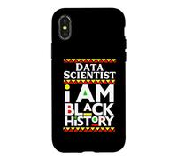 Custodia per iPhone X/XS Scienziato dei dati Melanina I Am Black History Working Mom Dad