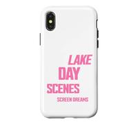 Custodia per iPhone X/XS Scorci di lago sogni da schermo relax e natura