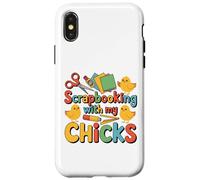 Custodia per iPhone X/XS Scrapbooking con i miei pulcini Chicken Craft Hobby
