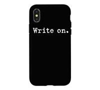 Custodia per iPhone X/XS Scrivi su Tipografia Autore Scrittore