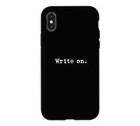 Custodia per iPhone X/XS Scrivi su Tipografia Autore Scrittore