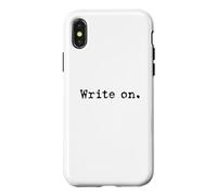 Custodia per iPhone X/XS Scrivi sulla tipografia Autore Scrivi